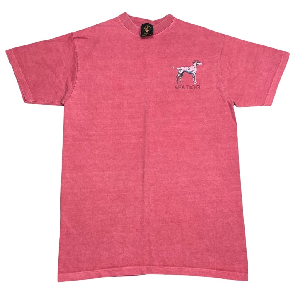 Vintage SEADOG T-Shirt Flying Pigs BLUSH RED slim fit L/XL